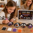 thumbnail image 3 of Halloween Diamond Art Kit, DIY Coaster Craft Set Gift Box, Diamond Painting Decoration Supplies, Creative Holiday Home Table Decor Project, 3 of 7