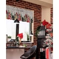 thumbnail image 4 of Christmas Valances for Windows Gray Xmas Trees Christmas Kitchen Curtain Valances Star Snowflakes Grey Window Curtain Treatment Short Topper Curtains Seasonal Valance Christmas Decor,54x18 inch, 4 of 6