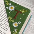 thumbnail image 2 of ?? 26 Letras Marcador De Libros Elegante Y Personalizado, Bordado A Mano, Con Esquina, Para Las Cuatro Estaciones, Divertido, Decoración, Hecho A Mano, Con Letras Personalizadas, Cosido A Mano, Con, 2 of 5