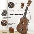 thumbnail image 3 of POMAIKAI Soprano Ukulele  for Beginners, 21 Inch Hawaii Mini Guitar Wood Ukelelefor Kids (Brown), 3 of 6