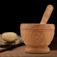 Manual Plastic Garlic Grinder Spices Herbs Mortar Pestle Set Grinding