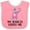 Pink and White, variant on Inktastic Grandchild My Babcia Loves Me Girls Baby Bib