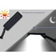 thumbnail image 2 of Ounissouiy Lámpara Solar para el hogar, Control remoto profesional de tamaño pequeño, luz LED para exteriores, lámparas de paisajismo, luces Iluminación y accesorios Blanco, 2 of 6