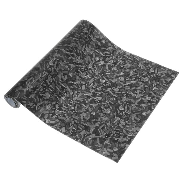Envoltura de automóvil protectora de acabado mate de carbono tono plateado Unique Bargains 78.7ftx11.8ft cubierta de vinilo exterior interior 5.5mil PET 1 Pc universal