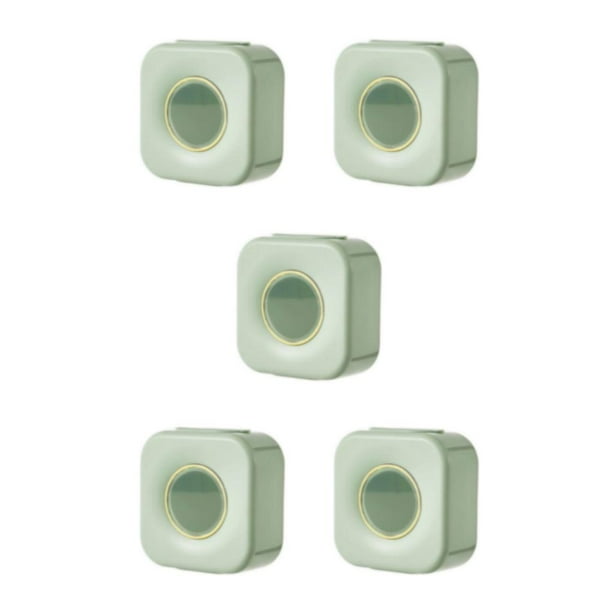 Billuyoard Bolsa desechable para alimentos, caja de almacenamiento, caja de plástico montada en la pared, sin perforaciones, reutilizable, gran Type2 NO2