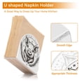 thumbnail image 4 of Haosy Napkin Holder for Table Acrylic Kitchen Paper Tissue Dispenser, Lovely Pig with Wheat, 4 of 9