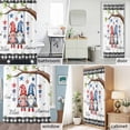 thumbnail image 5 of Shower Curtain Bathroom Set Patriotic Gnome Tree Branch Leaf Waterproof Fabric Shower Curtains with Grommets&Hooks, July 4th Star Buffalo Plaid Privacy Bath Curtain for Bathtub 36x72in, 5 of 9