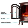 thumbnail image 6 of E-Flame USA Tahoe 24" LED Portable Freestanding Electric Fireplace - Rustic Red, 6 of 8