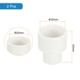 thumbnail image 2 of 2Pcs Reducer Pipe Fitting, 32x20mm Pipe Coupling Adapter Connector, White, 2 of 7