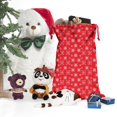 thumbnail image 5 of Christmas Sack – 28" X 20" Canvas Gift Bag with Drawstring, Full Print Polyester Santa Sack, Durable Reusable Xmas Gift Bag for Holiday, Party & Storage, 5 of 5