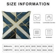 thumbnail image 5 of Nawypu  Navy Blue Striped Geometric Lines Cushion Case Luxury Modern Square Throw Pillow Cover Decorative Pillow for Couch Living Room Bedroom Car, 5 of 5