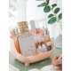 thumbnail image 3 of 1pc Orange Makeup Multifunctional Polygonal Storage Box, 3 of 4
