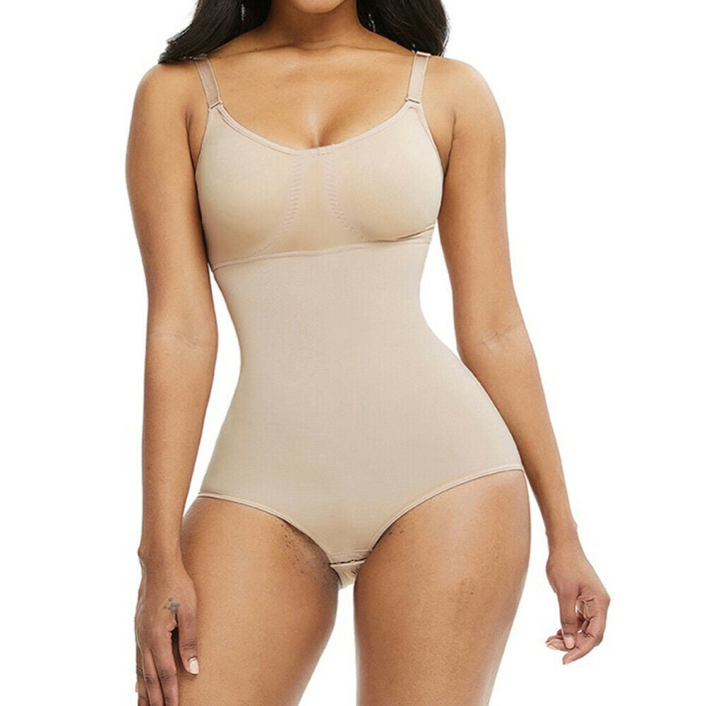 MISSMAO Fat Woman Open Bust Bodysuit Seamless Body Shaper Tummy Control Shapewear Womens Under Bust Control Large Size Dress Shaping Full Slip Lace