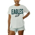 thumbnail image 4 of Women's Gameday Couture White Philadelphia Eagles Oversized Keep It Up T-Shirt, 4 of 5