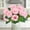 Pink, variant on 2Pcs Artificial Bridal Bouquet - Realistic Watermelon Red Faux Flower Arrangement for Wedding Centerpiece, Long-lasting Simulation Floral Decor, Maintenance-Free Plastic Plants, 22x16cm