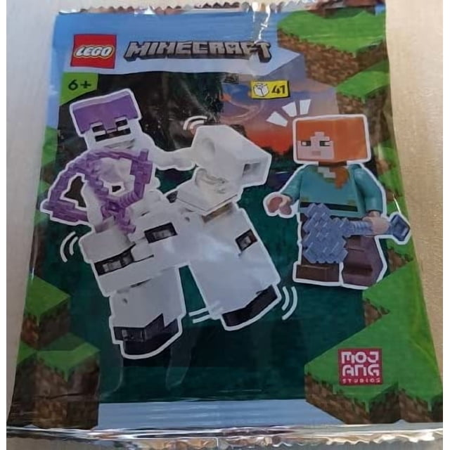 LEGO Minecraft: Alex Minifigure with Skeleton and Skeleton Horse Mini Set