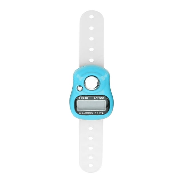 Compteur de Doigts, Compteur de Doigts Électrique en Plastique ABS avec Compteur de Main LCD à 5 Chiffres Réinitialisable pour Prier et Marcher