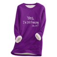 thumbnail image 2 of Birdeem sous-Vêtements d'Hiver Décontractés pour Femmes, Mode en Peluche Chaude, Manches Longues, Col Rond, 2 of 12