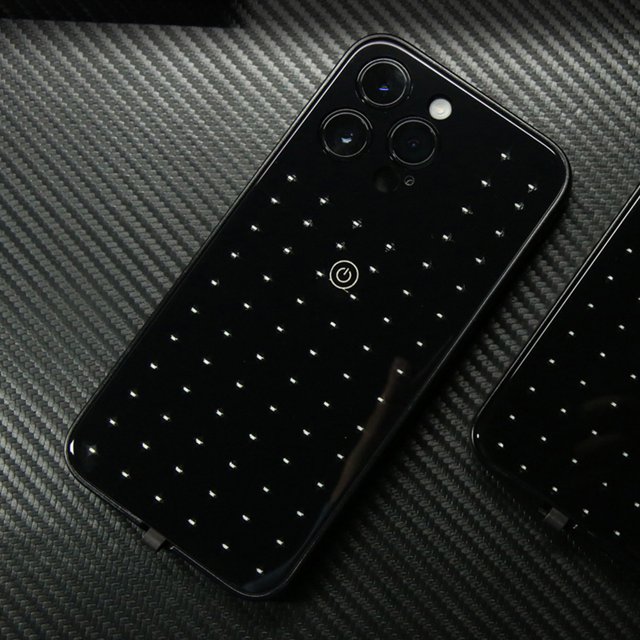 Cubierta trasera del teléfono, funda protectora para teléfono con luz RGB, película templada, accesorios para teléfono