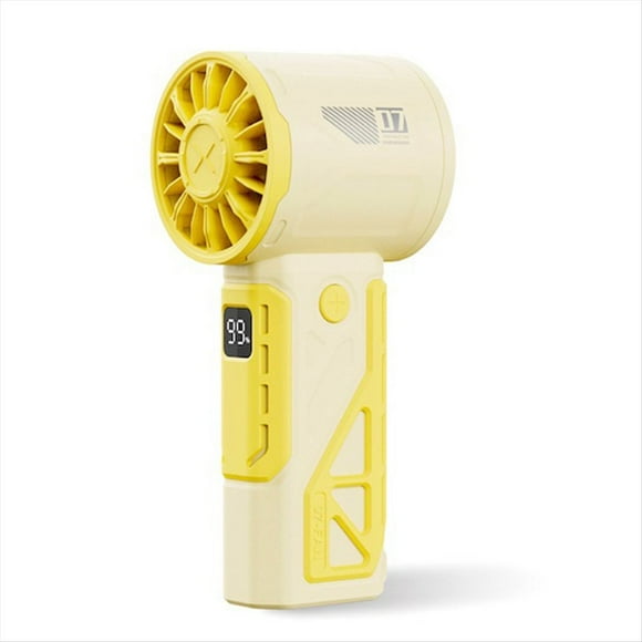 Ventilador Turbo Portátil 100 Velocidades Ajustable Exteriores, Ventilador Portátil Alta Velocidad, Ventilador Enfriamiento Rápido, Ventilador Silencioso para Trabajo y Estudio A