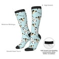 thumbnail image 4 of Rateoe Milk Bottles And Cow Head Pattern Women’s Knee High Crew Socks,Trouser Socks Comfortable, Breathable, Moisture-Wicking and Soft, 4 of 6