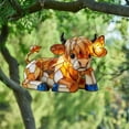 thumbnail image 5 of Cow Window Hanging Decor 2D Flat Acrylic Style Stained Glass Effect Colorful Sunlight Reflector For Windows Sunrooms Porch, 5 of 5