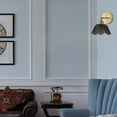 thumbnail image 4 of FSLIVING Rechargeable Battery Operated LED Wall Sconces Black Glass Shade, 4 of 6