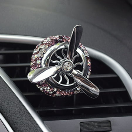 ajkijo Natural Plant Extract Aromatherapy Tablets Mild Fresh Scent Rotating Car Vent Perfume Air Freshener Easy Install No Leak Solid Ointment Safe & Eco-Friendly Purple