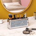 thumbnail image 3 of Soporte para brochas de maquillaje SHYFOY de 4 compartimentos con diamantes triturados, 3 of 6