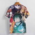 thumbnail image 4 of My Hero Academia Womens T-Shirt Round Neck Short Sleeve Tee Shirts Summer Breathable Tops Blouse M, 4 of 8