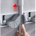 thumbnail image 5 of (Tres agujeros) Soporte de pared para escoba, fregona y escoba, soporte de pared para fregona, ganchos, colgador, herramientas, organizador de almacenamiento, uso doméstico brillar Electrónica, 5 of 5