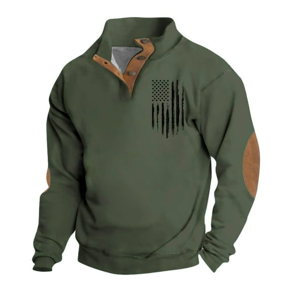 Spring Men's Standing Collar Sweatshirt Is Outdoor Casual Sweaters Tops