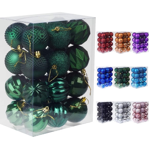 Dohance Christmas Balls Ornaments for Xmas Tree, Ball Baubles Set for Holiday Party, Tree Decor and Wedding Decoration