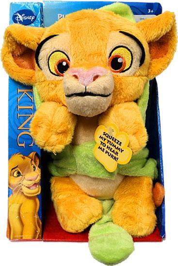 purring simba plush