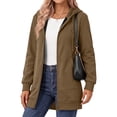 thumbnail image 3 of MOSHU Women Zip Up Hoodies Long Sleeve Cotton Fleece Sweatshirts for Women Casual Hooded Jackets Fall Tops with Pockets, 3 of 10