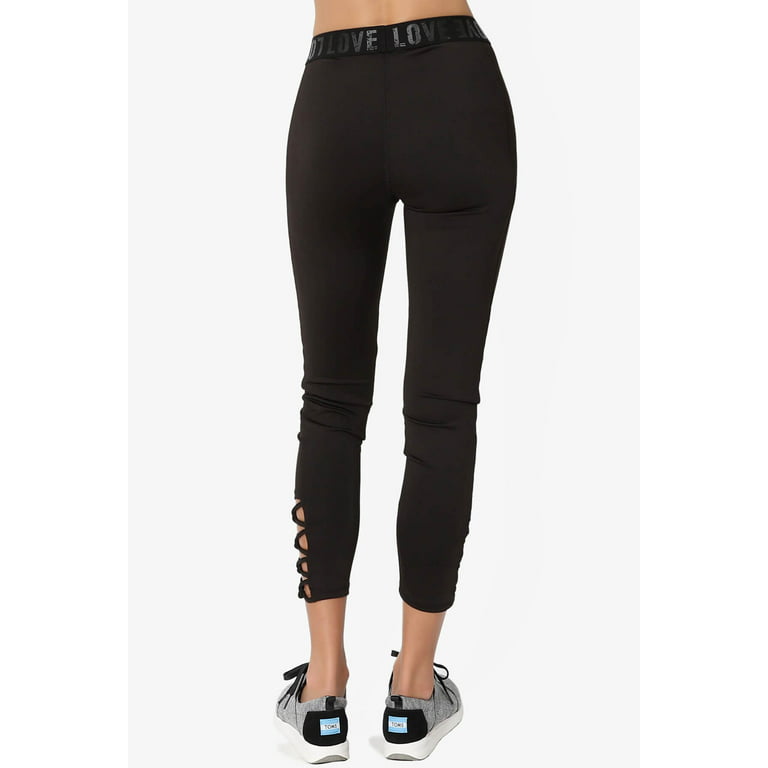 TheMogan Women's PLUS Slit Pocket Mid Rise Stretch Capri Trouser Mid Calf  Crop Pants