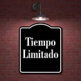 thumbnail image 2 of Tiempo Limitado Spanish Muestra al aire libre  BLACK Aluminum Composite Sign, 15"x18", 2 of 10