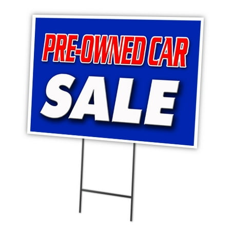 ANNIVERSARY SALE 12"x16" Yard Sign & Stake outdoor plastic coroplast window