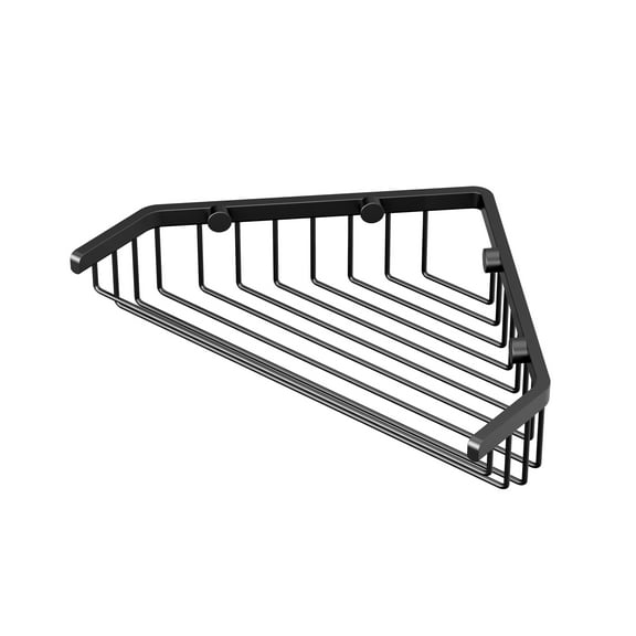 Gatco 1497MX Corner 9.25" Shower Basket, Matte Black