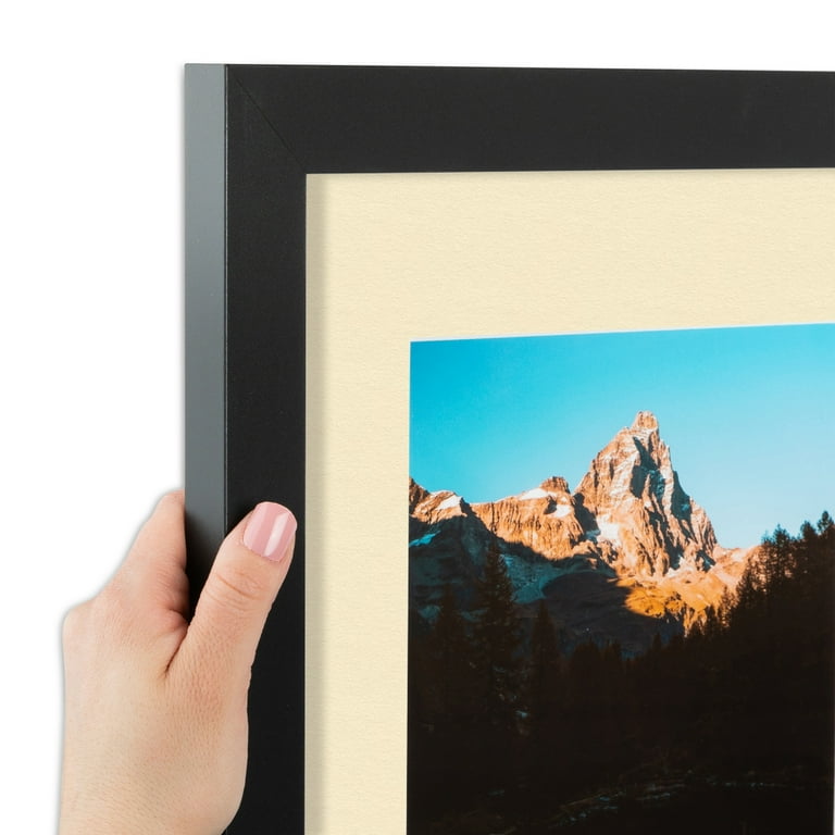 写真額 ArtToFrames 20x28 Wall Frame, 16x24 Mat Opening, Satin Black