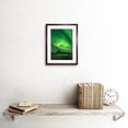 thumbnail image 2 of Northern Lights Lofoten Islands Norway Art Print Black Framed Poster Wall Decor 9x7 inch, 2 of 5