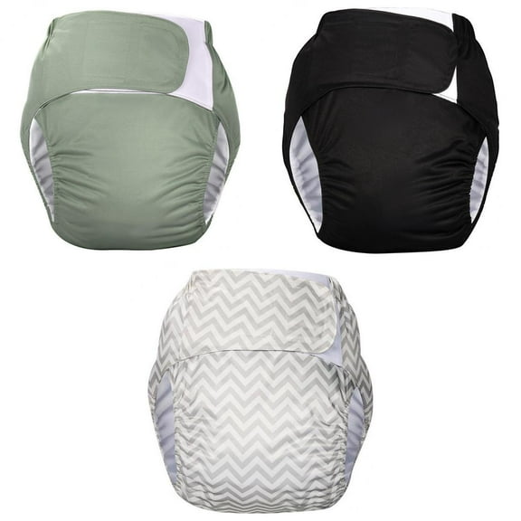 Wswqop 3x Adjustable Adult Diaper Incontinence Pants for Old People Odor Free