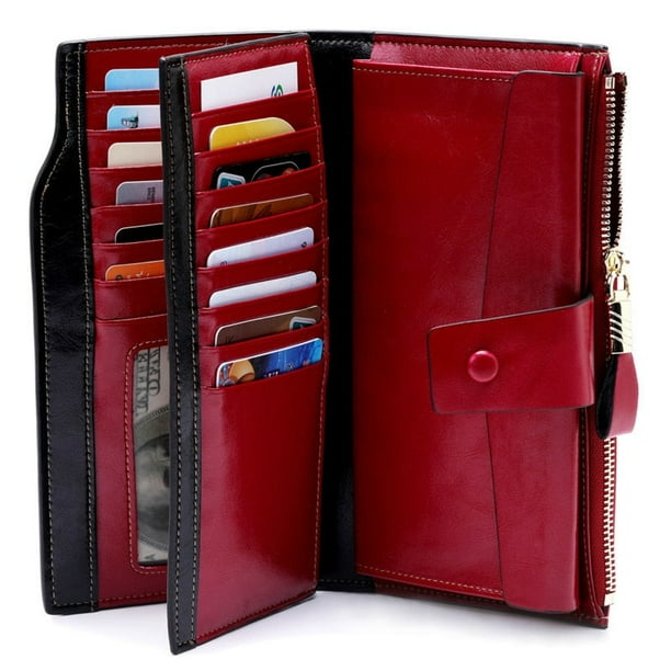 Ladies 2024 leather wallets