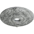 thumbnail image 3 of Ekena Millwork 18"OD x 3 1/2"ID x 1 1/2"P Rose Ceiling Medallion (Fits Canopies up to 7 1/4"), Hand-Painted Ultra Pure White Crackle, 3 of 6