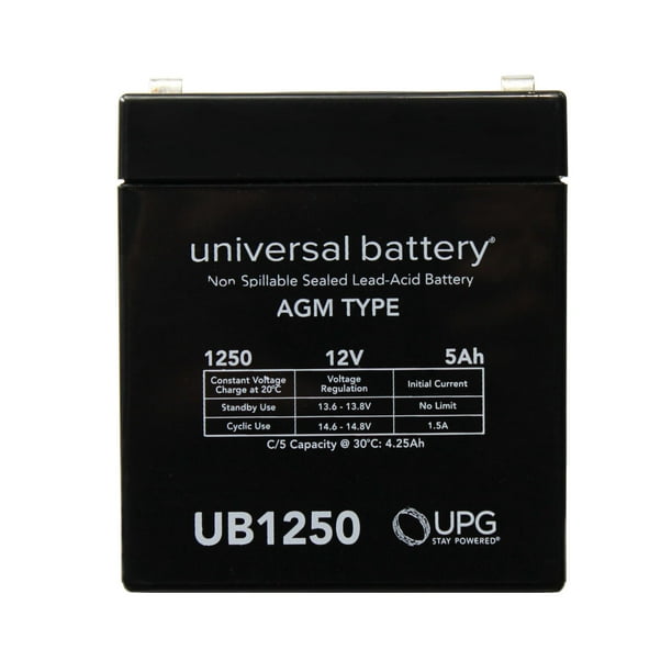 UB1250 12V 5AH Brinks Security Box Replacement Battery - Walmart.com ...