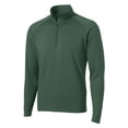 thumbnail image 7 of Mens Sport Wick Stretch 1/2 Zip Polyester/Spandex Pullover Forest Green XL, 7 of 7