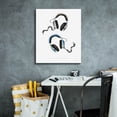 thumbnail image 4 of Epic Graffiti 'Headphones Love Blue Gray'  by Mercedes Lopez Charro Canvas Wall Art, 20" x 24", 4 of 8