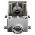 thumbnail image 1 of Cantex 3893542 2 in. Rectangle PVC 1 gang Outlet Box, Gray, 1 of 1