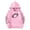 Pink, variant on Weebloom Hoodies For Teen Girls Kids Football Print Boys Pullover Sweatshirt Casual Warm Fleece Hooded Jacket Children Youth Outdoor Sports Lovely Tops Hoodie 3-4 Years