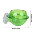 thumbnail image 3 of Transparent Reptile Feeder Dish Elevated Suction Cup Bowl For Gecko Escape Proof Live Glass Terrarium Feeding, 3 of 5